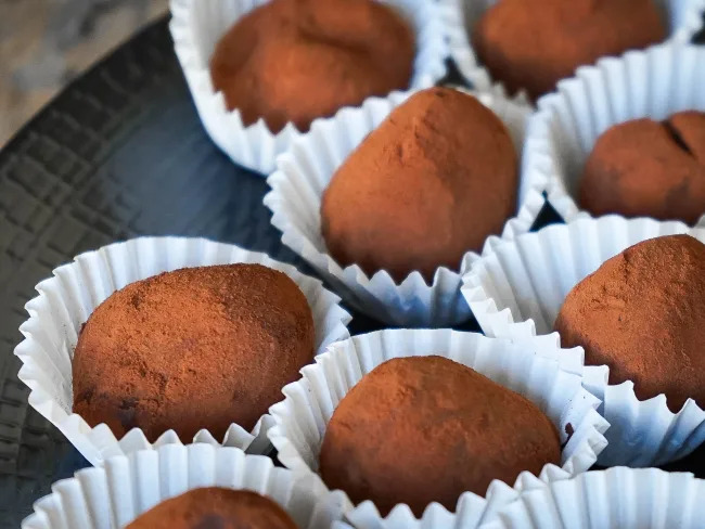 photo de Truffes chocolat gingembre et poivre